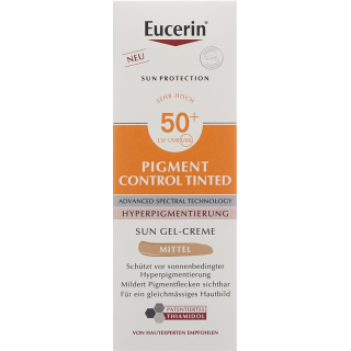 Eucerin SUN Face Pigment Control Fluid getönt Medium LSF50+ Disp 50 毫升
