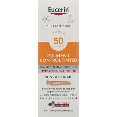 Eucerin sun üz piqmentinə nəzarət mayesi getönt medium lsf50+ disp 50 ml