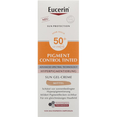 EUCERIN SUN Face Pigment Control Fluid getönt Medium LSF50+