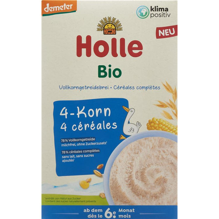 Holle Vollkorngetreidebrei 4-Korn 250 гр