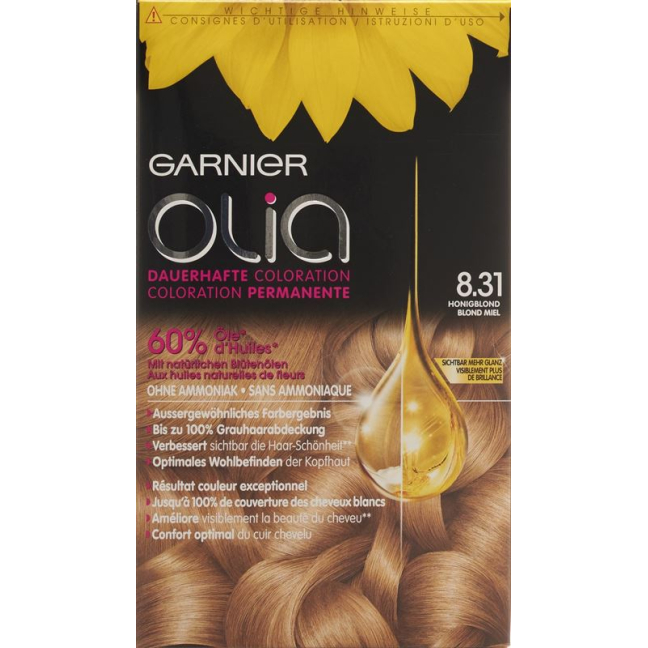 Olia Hair Color 8.31 Ashy online Golden buy Blonde