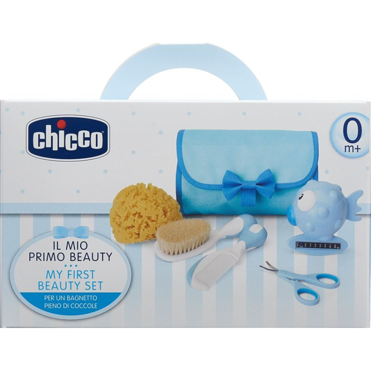 Chicco ჰიგიენური კომპლექტი ღია ლურჯი 0მ+