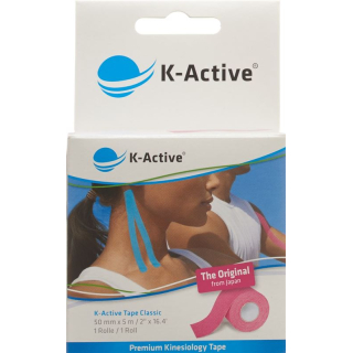 K-Active Kinesiology Tape Classic 5cmx5m Pink Water-repellent 6