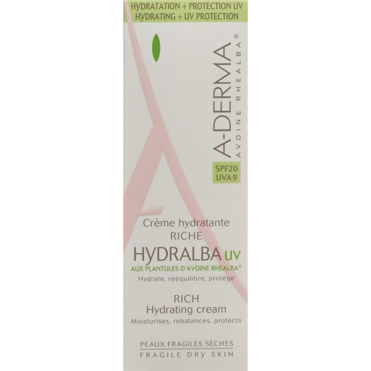 A-DERMA HYDRALBA rich cream UV 40 ml