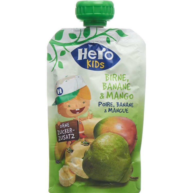 Hero Kids Smoothie pear banana Mango Btl 120 g