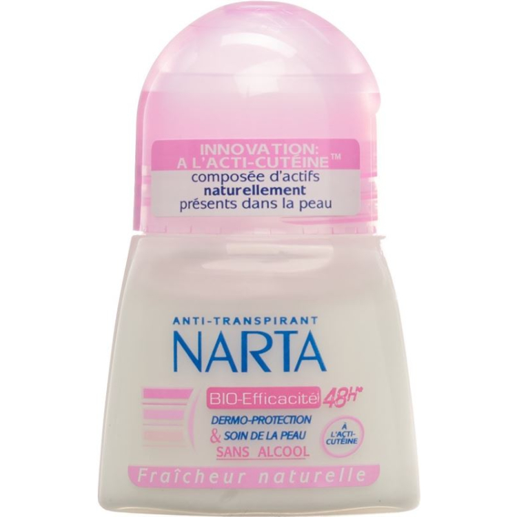 Narta deodorant bille roll on bio efficacité 50 ml