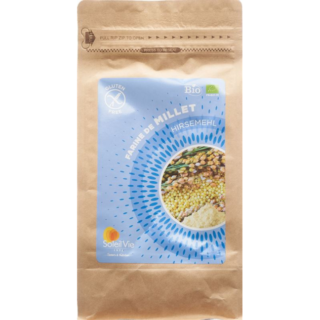 Soleil Vie Organic Millet Flour Gluten Free 500 g