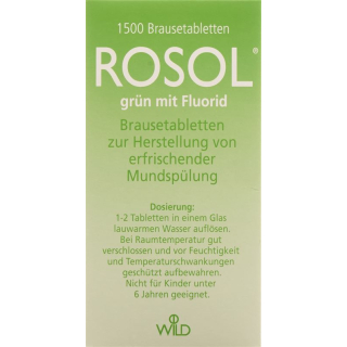 Rosol fluoride effervescent tablets 1500 pcs