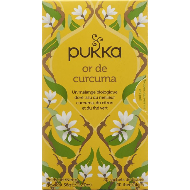 Pukka Or de Curcuma organic bag 20 pcs