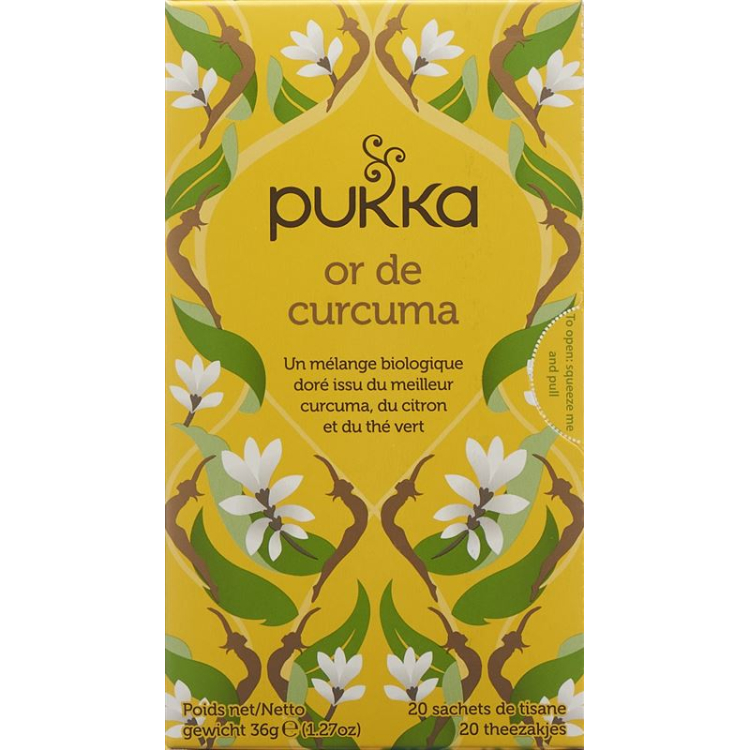 Pukka Or de Curcuma bio Btl 20 pcs