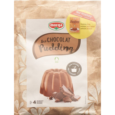 MORGA BIO Pudding Chocolade Zakje 75 g