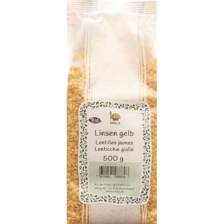 Morga lentils yellow organic bag 500 g