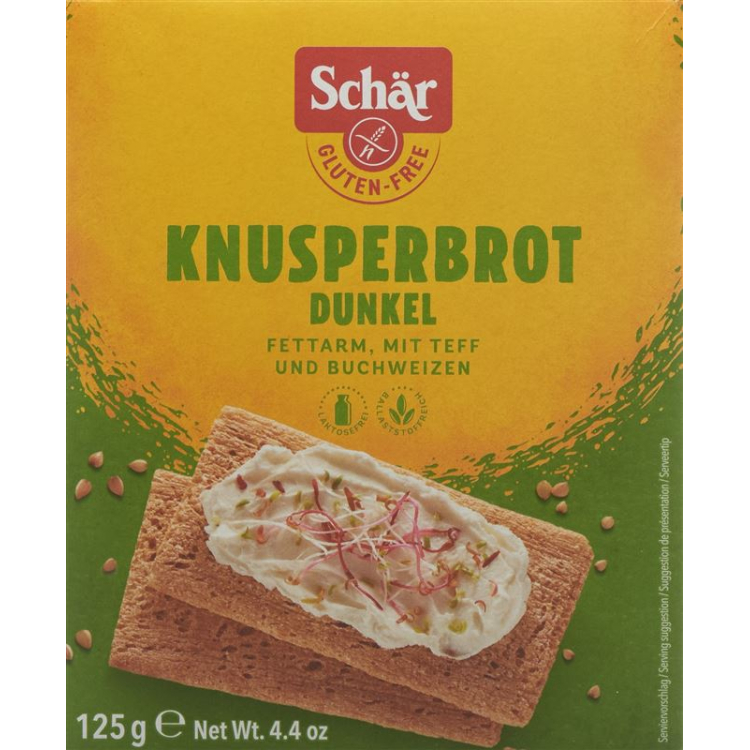 Schär Chrupiące pieczywo ciemne bezglutenowe 125 g