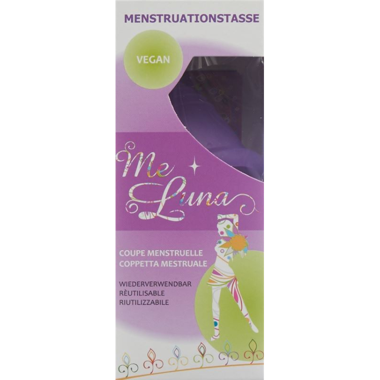 Me Luna menstrual cup Classic Sho XL ring Violet