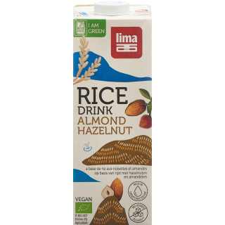 Lima-riisijuoma hasselpähkinä manteli 1 lt