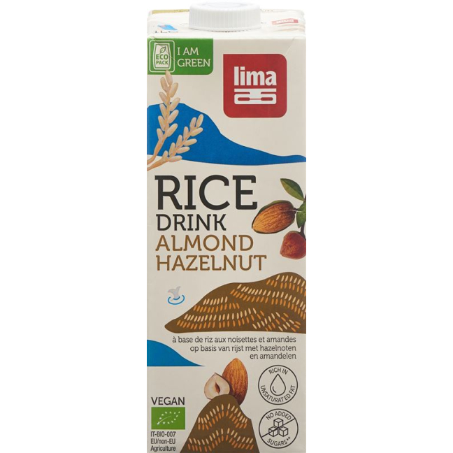 Lima Pirinç İçeceği Fındıklı Badem 3 Tetra 200 ml