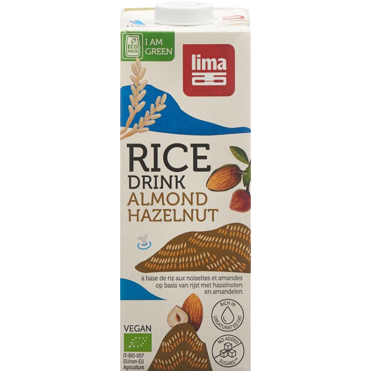 Lima Rice Drink Hazelnut Almond 1 lt