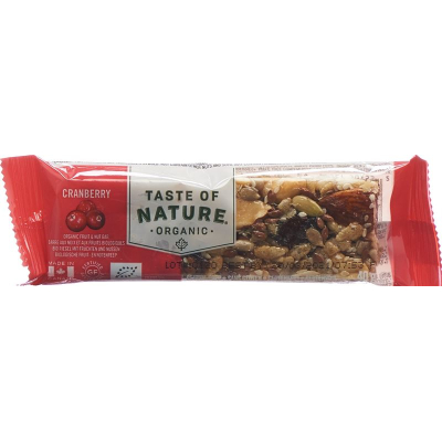 Taste of Nature Bar Cranberry 40 g