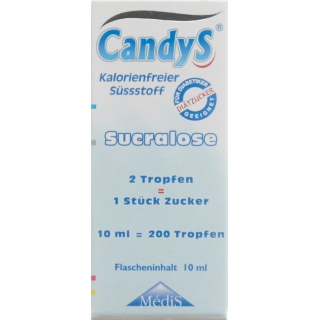 Candys sladkorni nadomestek 25 stekleničk 10 ml