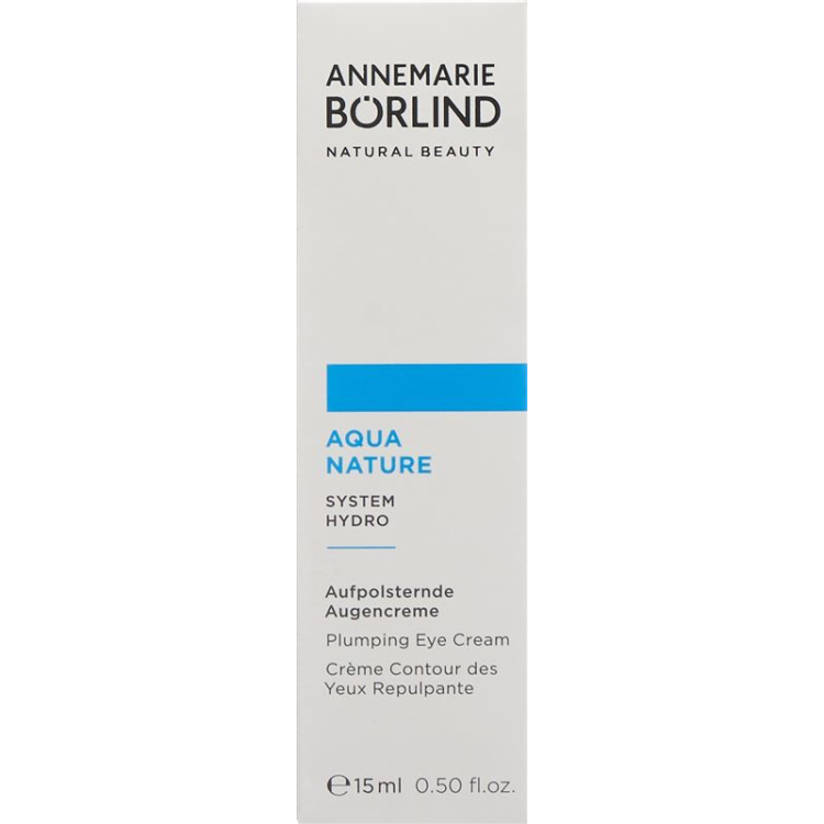 Börlind Aquanature Soin Yeux Hyaluronique 15 ml