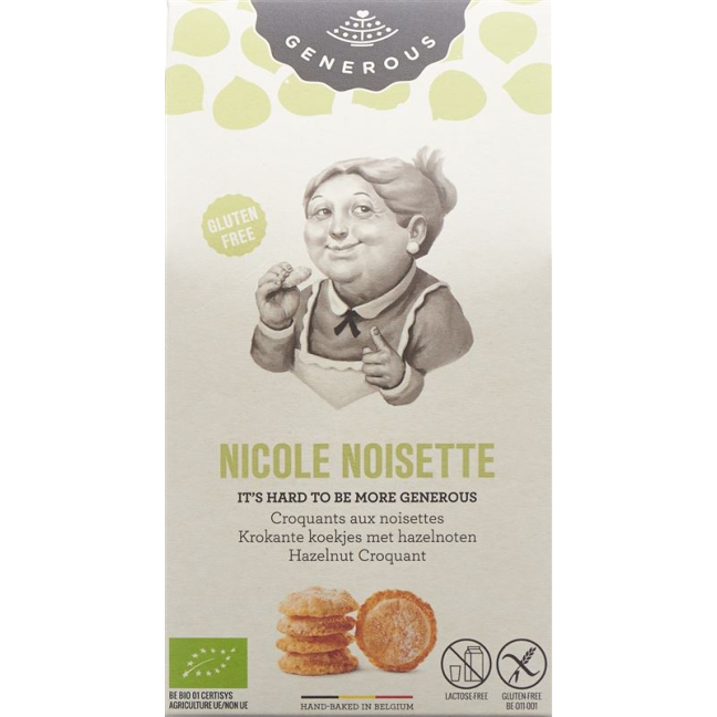 Generous Nicole Noisette Biscuit Gluten Free 100g