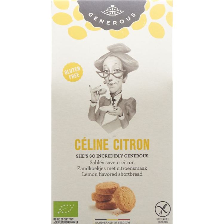 Generous Celine Citron Sablés Gluten Free 120 g