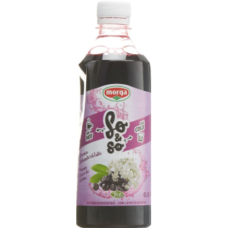 so&so aronia elderflower concentrate organic bottle 5 dl