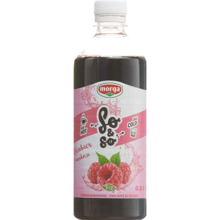 so&so raspberry concentrate organic bottle 5 dl
