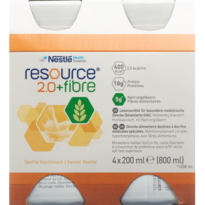 Resurs 2.0 Fiber Vanilj 4 x 200 ml