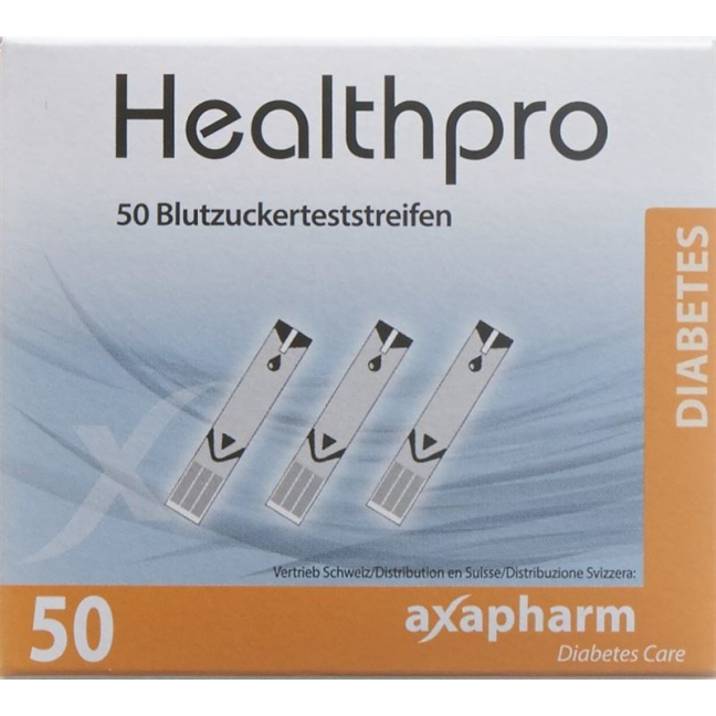 Healthpro Axapharm Blutzucker-Teststreifen 50 Stk