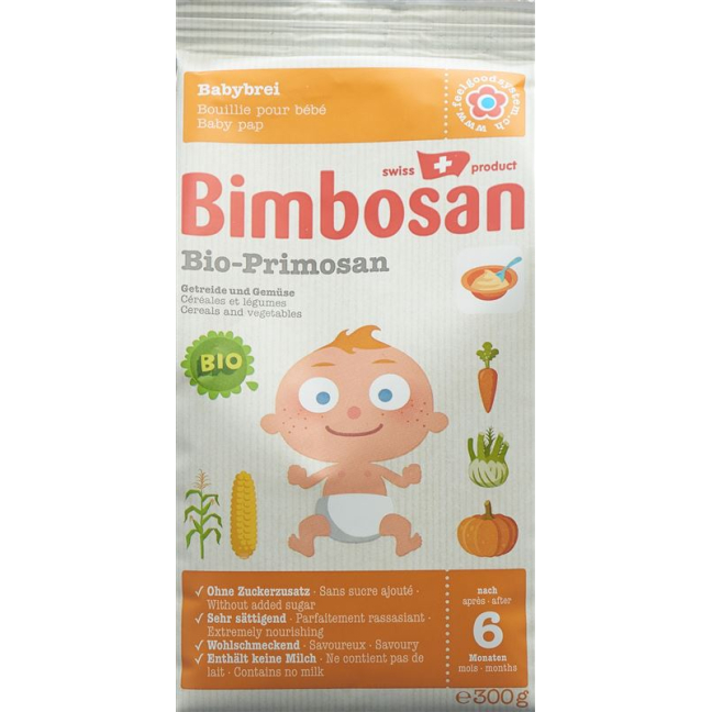 Bimbosan Bio Primosan Plv Getreide und Gemüse pildymas Btl 300 g