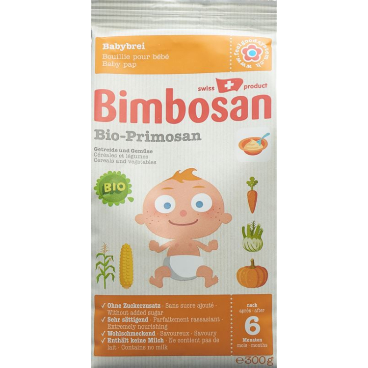 Bimbosan Bio Primosan Plv Getreide und Gemüse 리필 Btl 300g