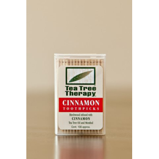 Tea Tree Therapy Cinnamon Chewable Toothpicks 100 pcs
