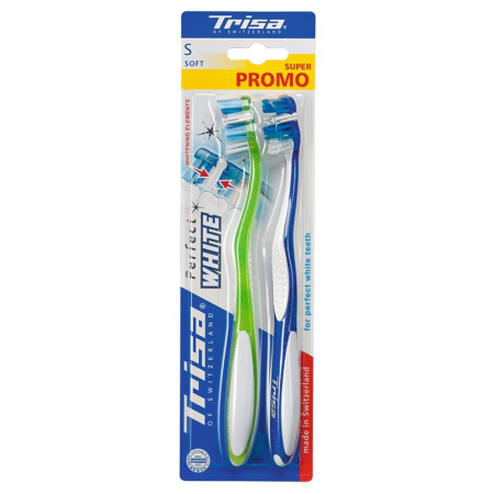 Trisa Perfect White escova de dentes soft duo