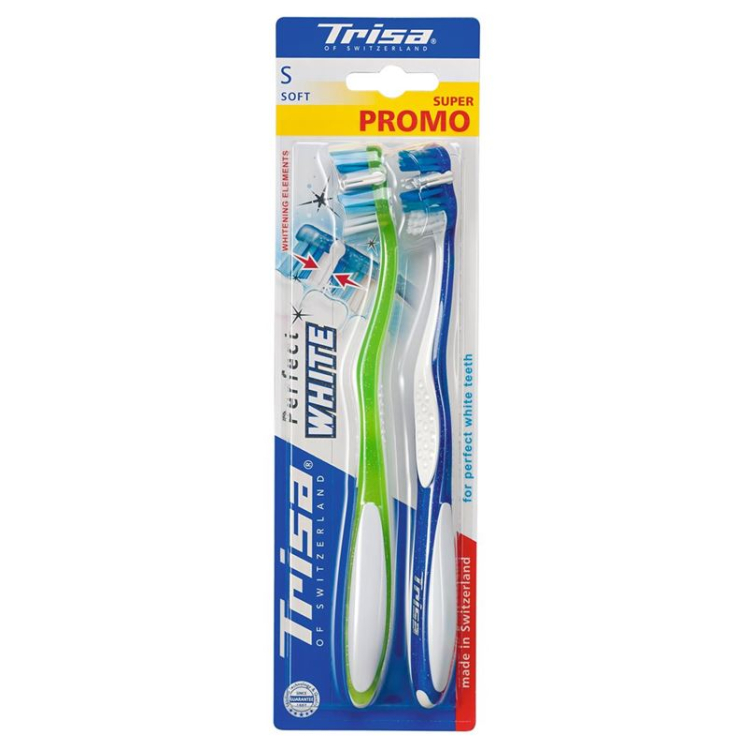 Trisa Perfect White tandborste mjuk duo