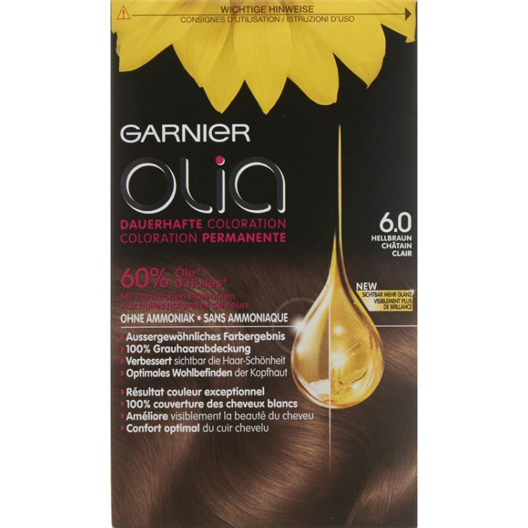 Cor de cabelo OLIA 6.0 Castanho claro