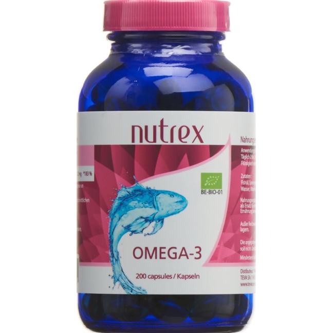 NUTREX Omega 3 Fish Oil Caps 500 mg Bio Ds 200 pcs
