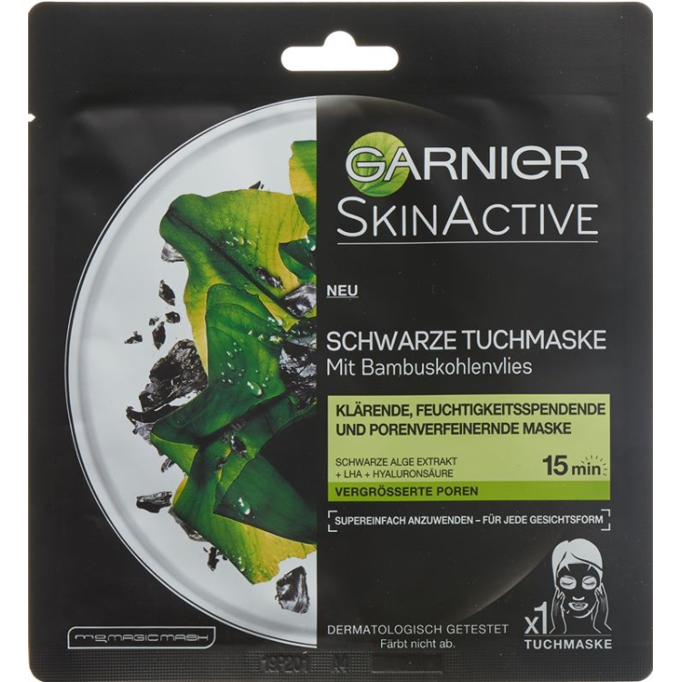 Garnier SkinActive Tissue Mask Charcoal Algae 20 x 28 g