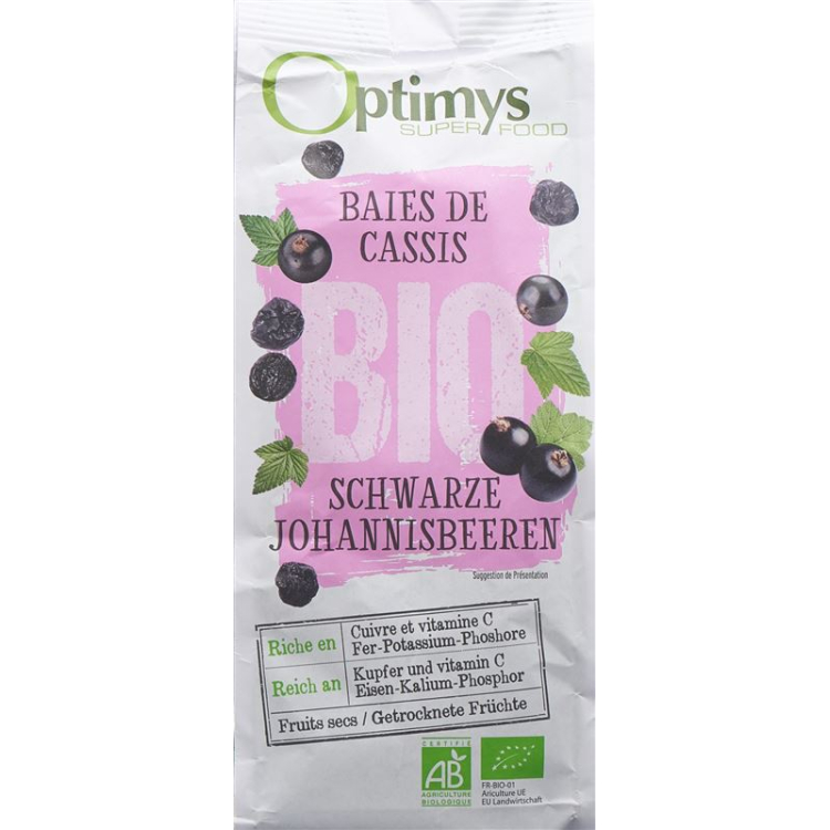 Optimys currants Bio 180 g