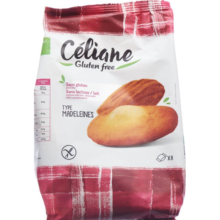 Les Recettes de Céliane madeleines sem glúten 240 g