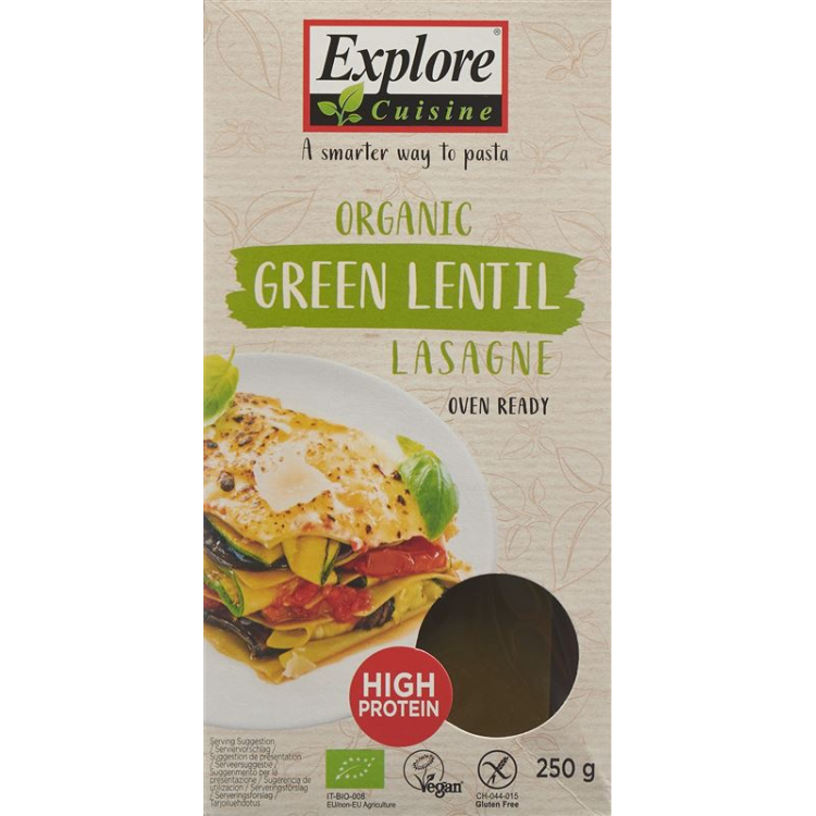 Explore Cuisine Lasagne aus Grünen Linsen Bio 250 g