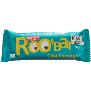 Roobar Raw Bar Chia Noix de Coco 16 x 50 g