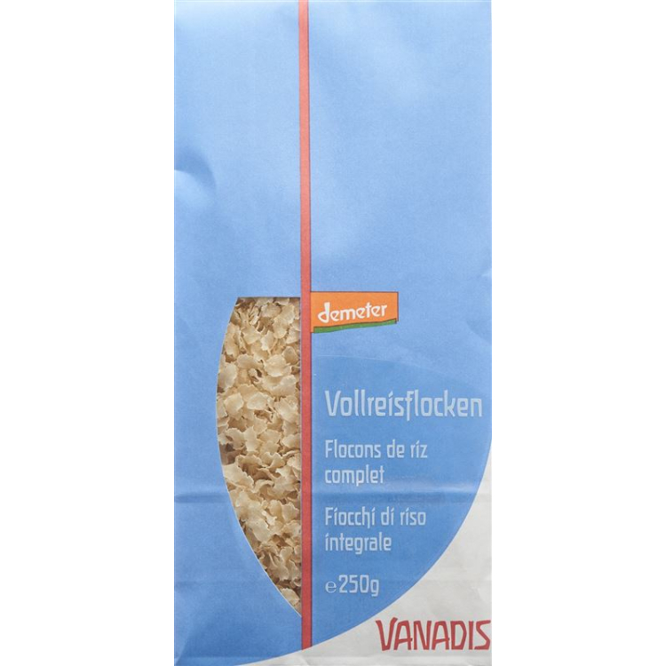 VANADIS flocos de arroz integral Demeter Btl 250 g