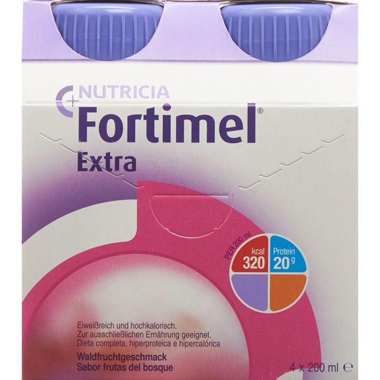 Fortimel Extra Owoce Leśne 4 butelki 200 ml