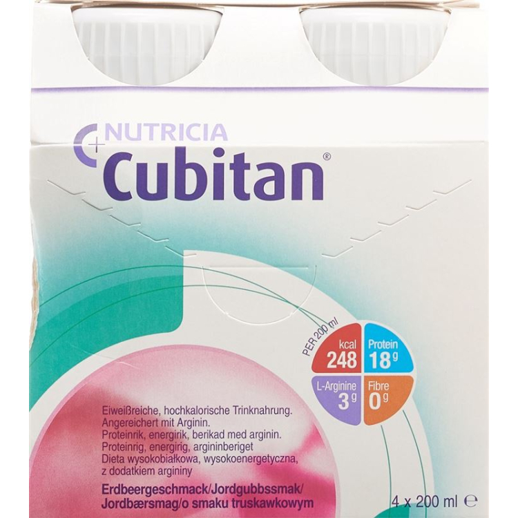 Cubitan geriamasis maistas braškės 24 x 200 ml