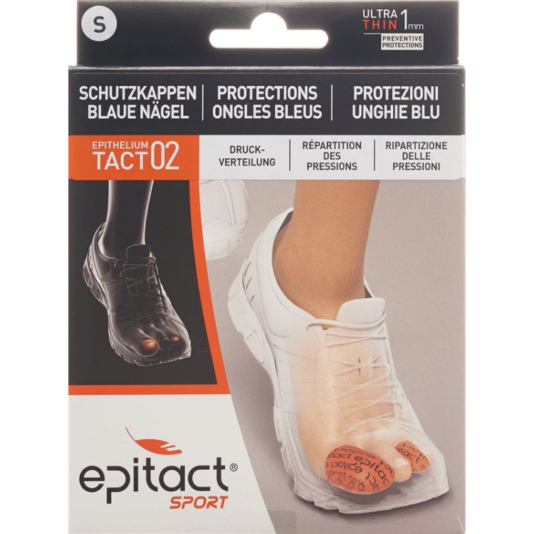 Biqueira protectora Epitact Sport com pregos azuis S 23mm 2 unid.