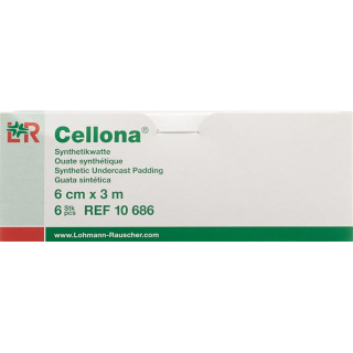 Cellona Synthetikwatte 6cmx3m weiss Rolle 6 Stk