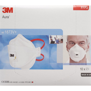 3M Atemschutz Maske FFP3 mit Ventil 10 Stk