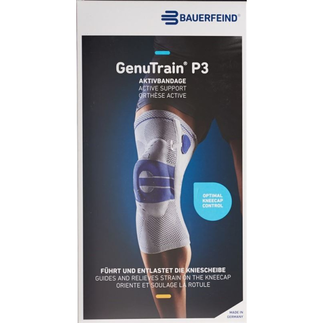 GenuTrain P3 aktiv bandage størrelse 5 venstre titanium