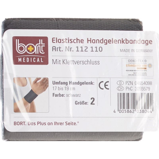 BORT bandaža za zglob Velcro 8 cm veličina 2 -19cm crna